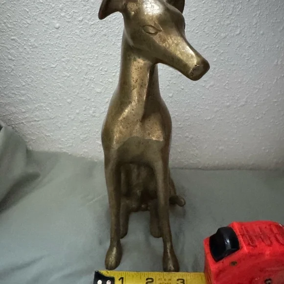Elegant Brass Dog Figurine - Picture 7 of 7